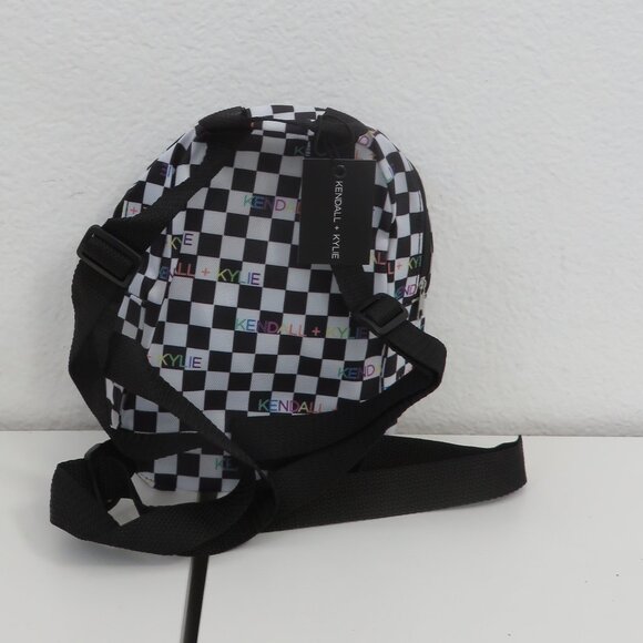 Kendall + Kylie mini checkered back pack H-8.5" x W-6" x depth-3.5" - Picture 3 of 4